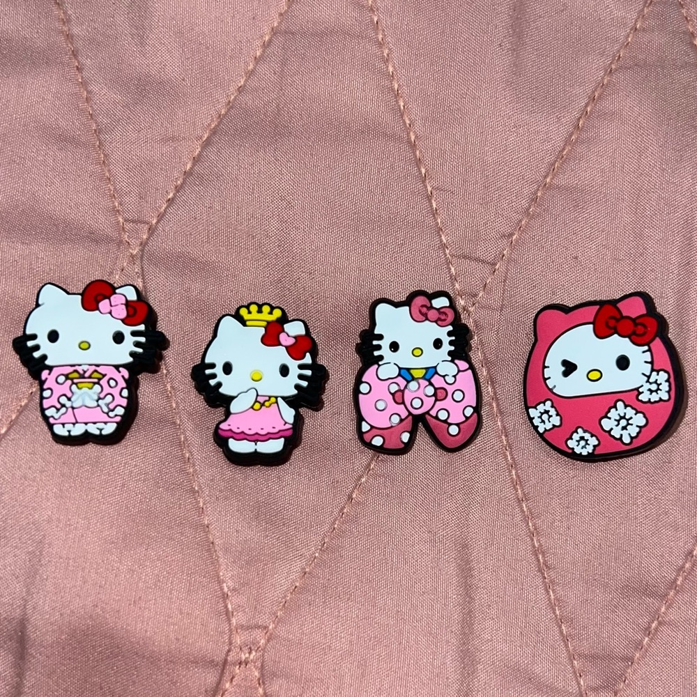 Hello Kitty pink clog charms cute Y2K fashion croc charms kawaii jibbitz